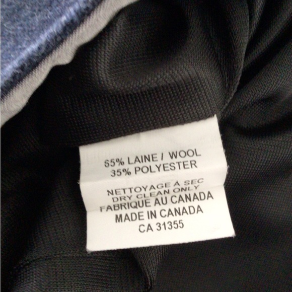 TAVÃN & MITTO Montreal Designer Luxurious Navy Wool Suit Pencil Skirt - Size 4-6 - Picture 5 of 6